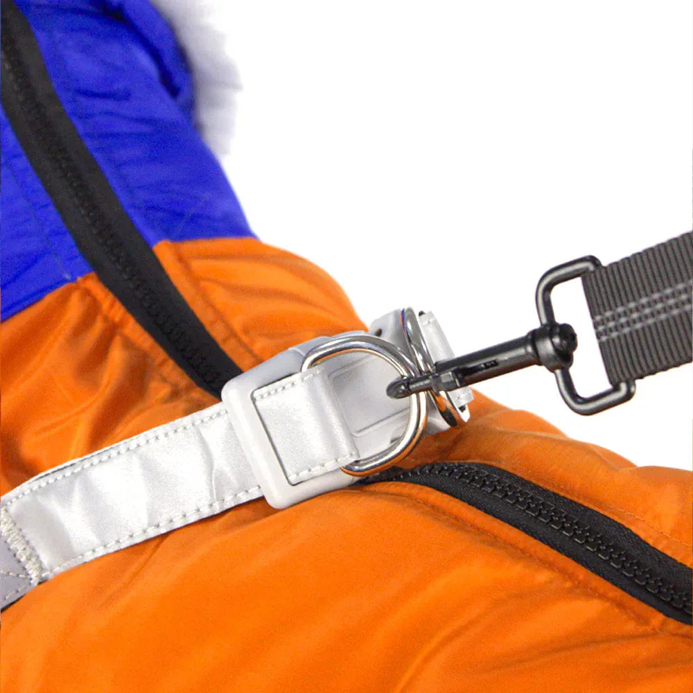 TechnuPet Dog Sweaters Thick Waterproof Warm Dog Coat with Fur Collar