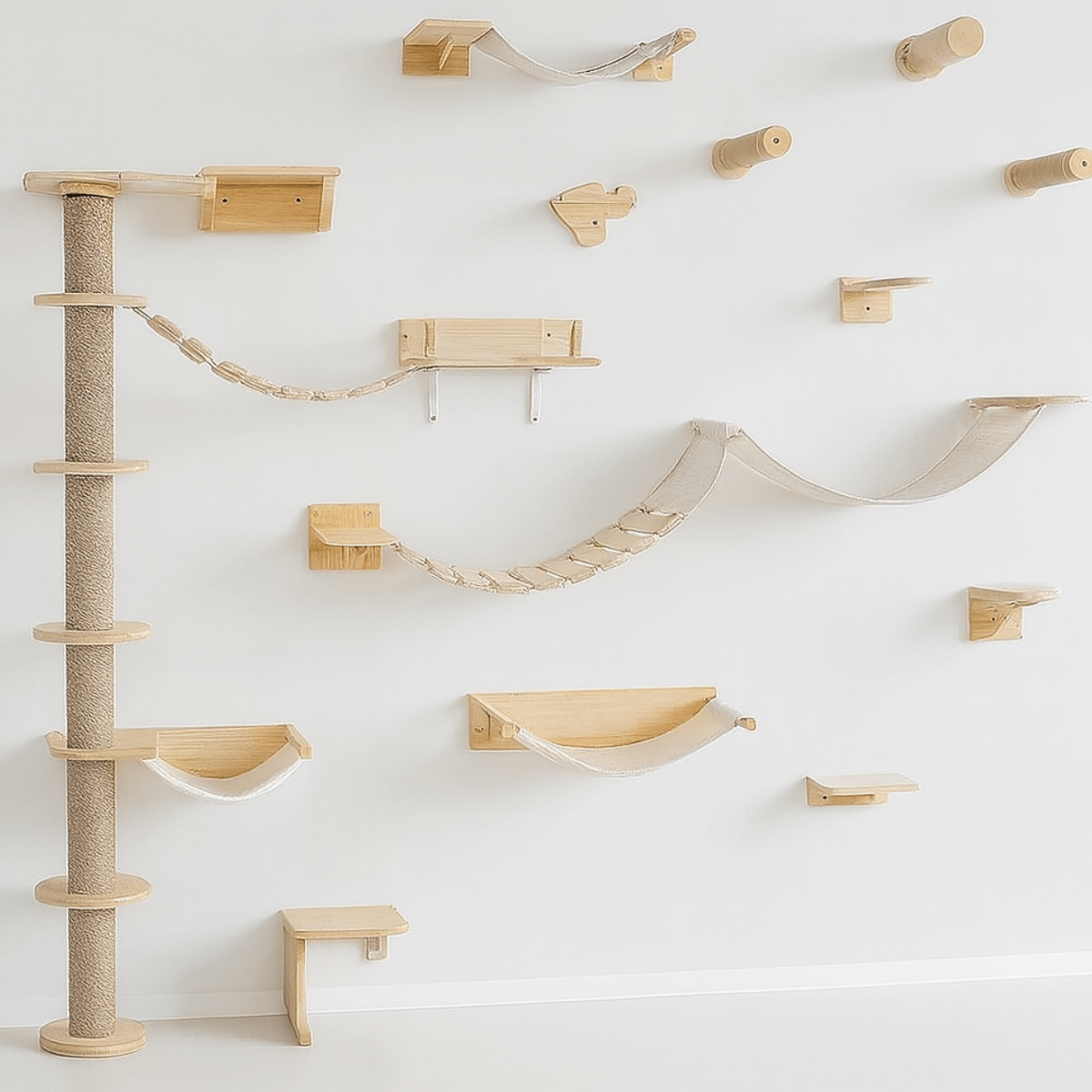 Wall-Mounted Cat Tree & Shelves