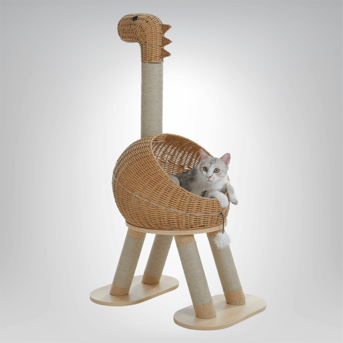 Whimsical Dinosaur Cat Tree