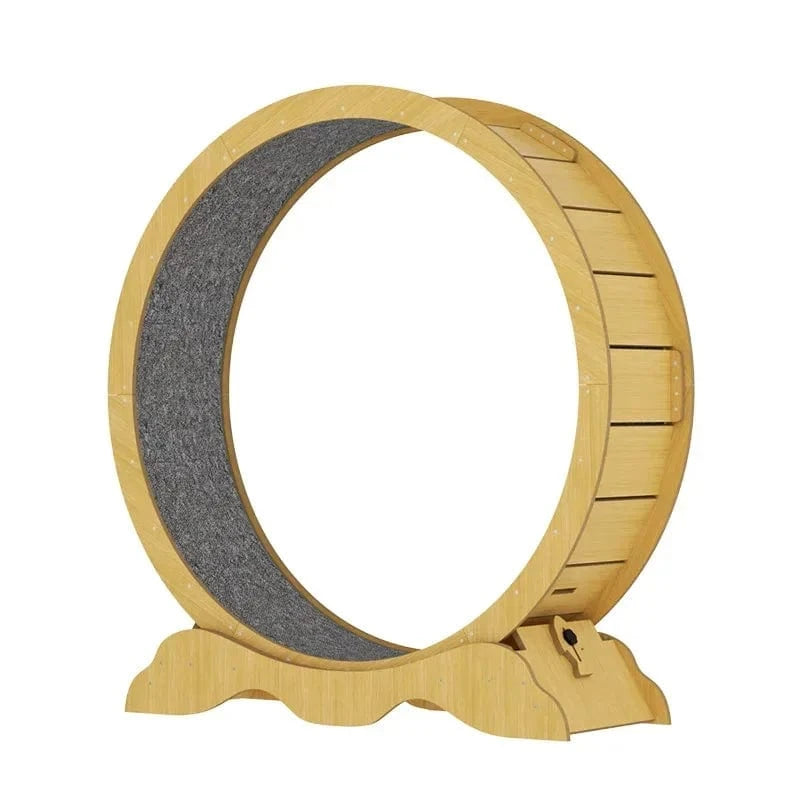 TechnuPet Smart Cat Toys XL Wooden Cat Treadmill Exercise Roller